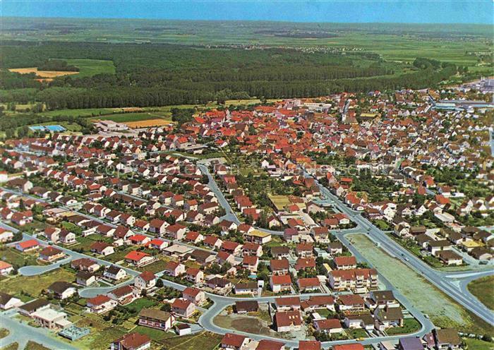 Stockstadt Rhein Fliegeraufnahme