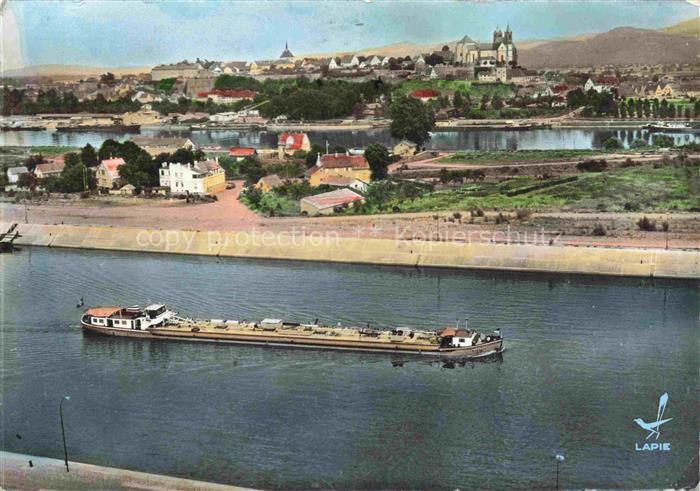 Breisach Rhein BW Le Barrage de Vogelgruen Vue aerienne