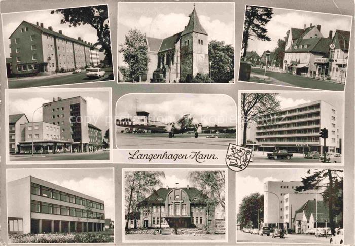 Langenhagen  Hannover Orts und Teilansichten Flugplatz Kirche