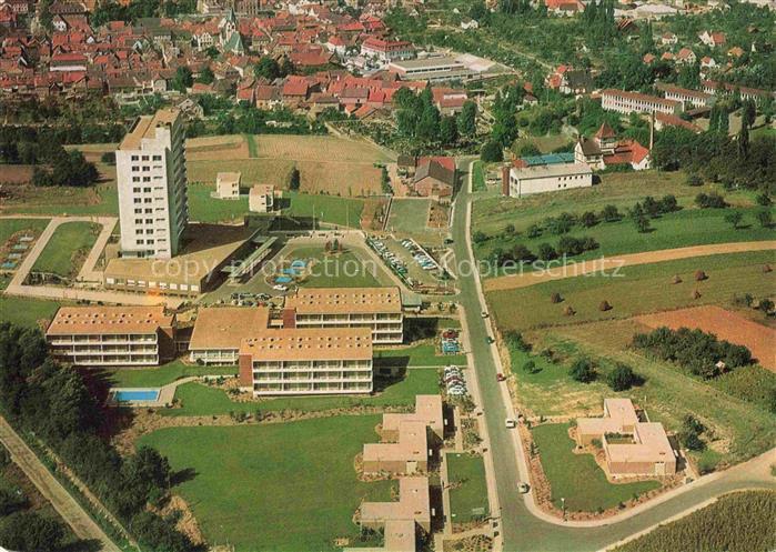 Gross-Umstadt Kiosk am Kreiskrankenhaus Dieburg Fliegeraufnahme