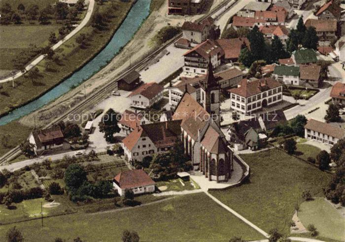 Lautenbach Renchtal Fliegeraufnahme mit Wallfahrtskirche