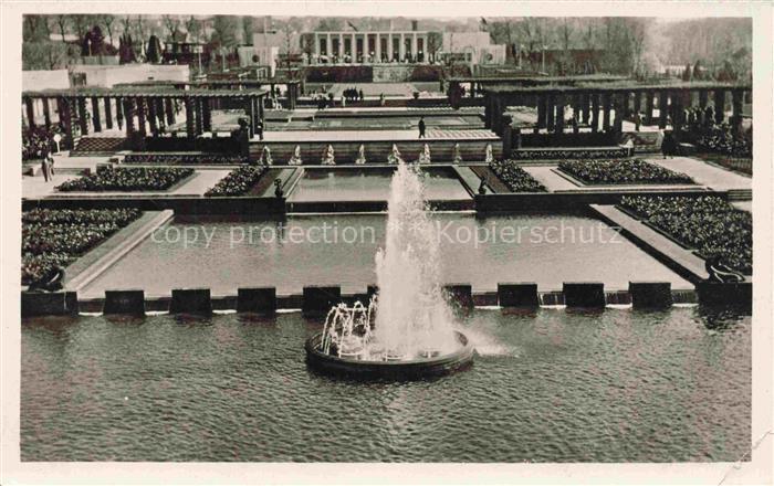Reichsgartenschau 1938 EssEN Wasserterrasse Rosengarten