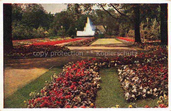 Reichsgartenschau 1936 Jahresschau DRESDEN Blumenparterre Leuchtfantaene