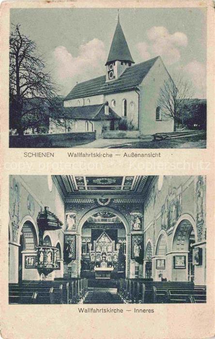 Schienen oehningen KONSTANZ BW Wallfahrskirche aussen und innen