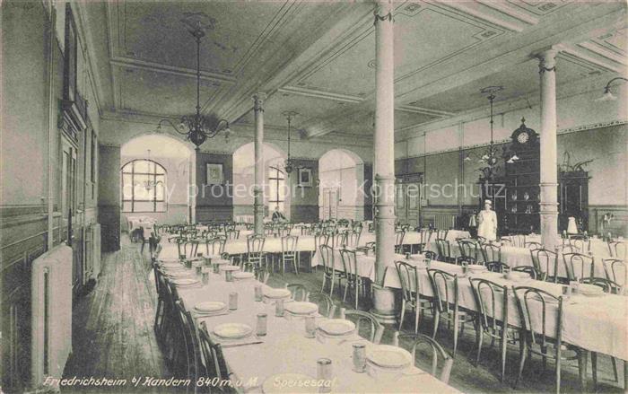 Kandern Baden BW Friedrichsheim Speisesaal