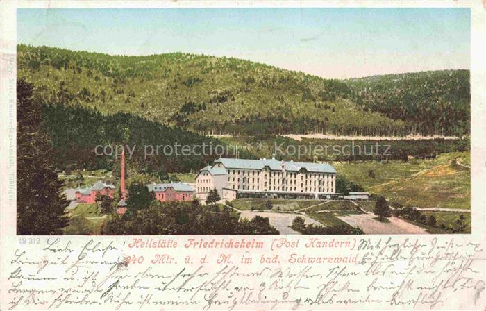 Kandern Baden BW Heilstaette Friedrichsheim