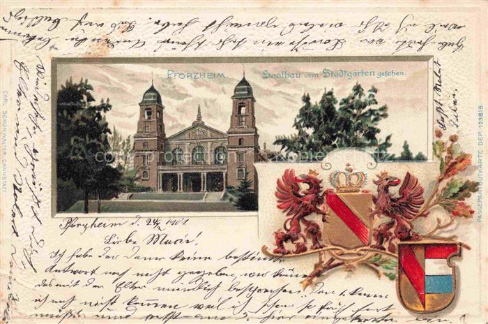 PFORZHEIM BW Saalbau beim Stadtgarten