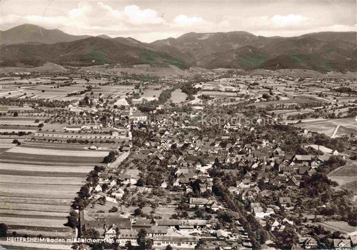 Heitersheim Breisgau BW Fliegeraufnahme mit Belchen