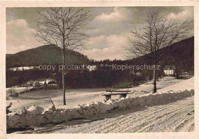 Friedrichsheim Rehaklinik Malsburg-Marzell Kandern BW Winterpanorama
