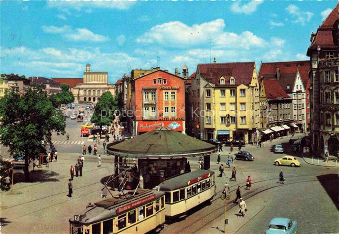 AUGSBURG  CITY Koenigsplatz Strassenbahn