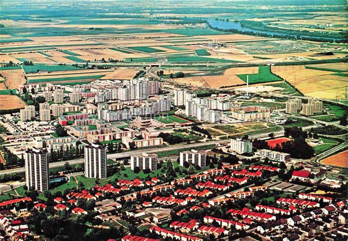 LUDWIGSHAFEN  Rhein Fliegeraufnahme mit Pfingstweide