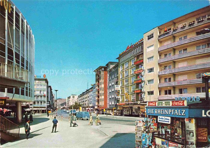 LUDWIGSHAFEN  Rhein Kiosk Strassenpartie