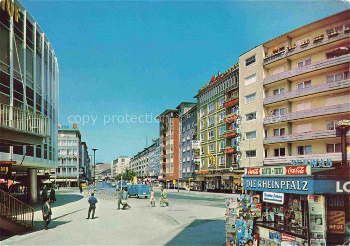 LUDWIGSHAFEN  Rhein Kiosk Strassenpartie
