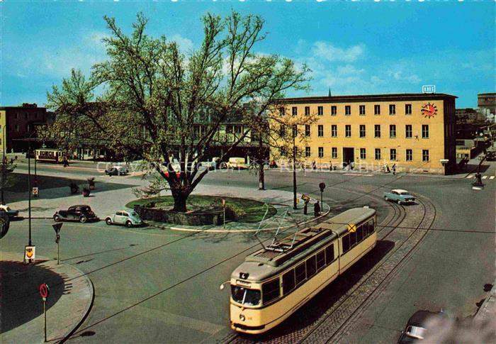 LUDWIGSHAFEN  Rhein Platz am Hauptbahnhof Strassenbahn