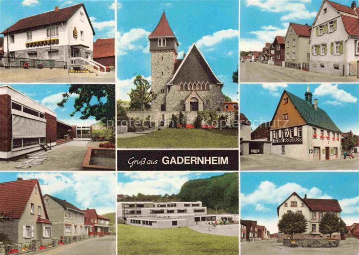 Gadernheim Lautertal Odenwald Hessen Ortsansichten Kirche