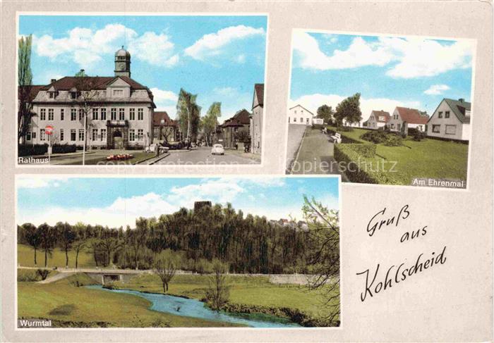 Kohlscheid Herzogenrath NRW Rathaus Ehrenmal Wurmtal