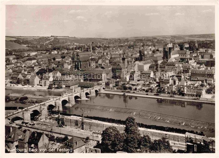 WueRZBURG Bayern Blick von der Festung