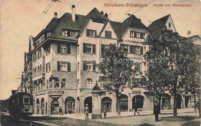 Broetzingen PFORZHEIM Partie am Marktplatz