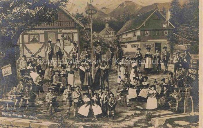 WueRZBURG Bayern Ripiner-Verein Kuenstlerkarte