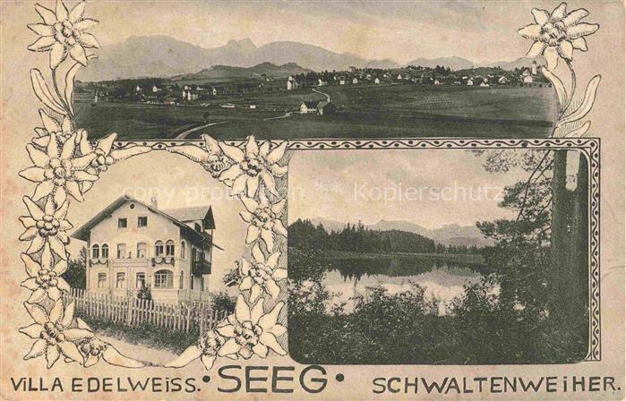 Seeg Allgaeu Bayern Panorama Villa Edelweiss Schwaltenweiher
