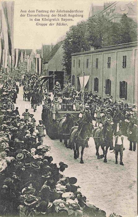 AUGSBURG CITY Festzug der Jahrhundertfeier der Einverleibung der Stadt Augsburg