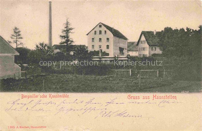Haunstetten AUGSBURG Bayern Bergmiller'sche Kunstmuehle