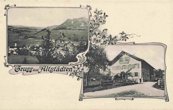 Altstaedten Allgaeu Bayern Panorama Teilansicht