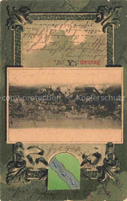 ANSBACH Mittelfranken Bayern Panorama Wappen