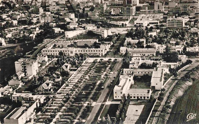 Meknes Maroc Esplanade du Dr Giguet vue aérienne