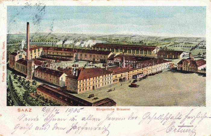 Saaz Zatec Aussig CZ Buergerliche Brauerei