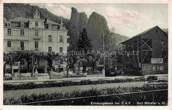 Bad Muenster am Stein Ebernburg Rheinland-Pfalz Erholungsheim der D.A.F. Restaur