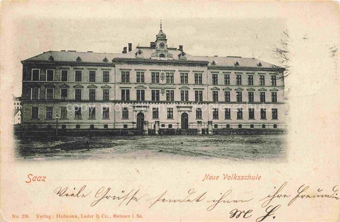 Saaz Zatec Aussig CZ Neue Volksschule