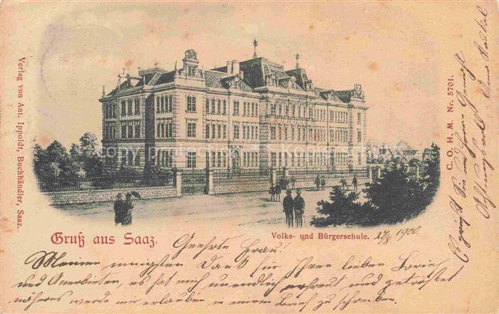 Saaz Zatec Aussig CZ Volks- und Buergerschule