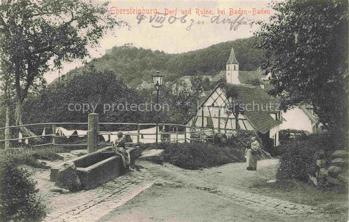 Ebersteinburg Baden-Baden BW Dorf und Ruine