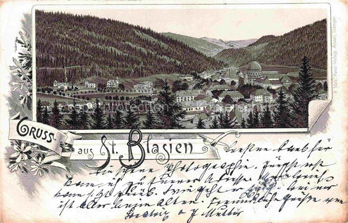ST BLASIEN BW Panorama Litho
