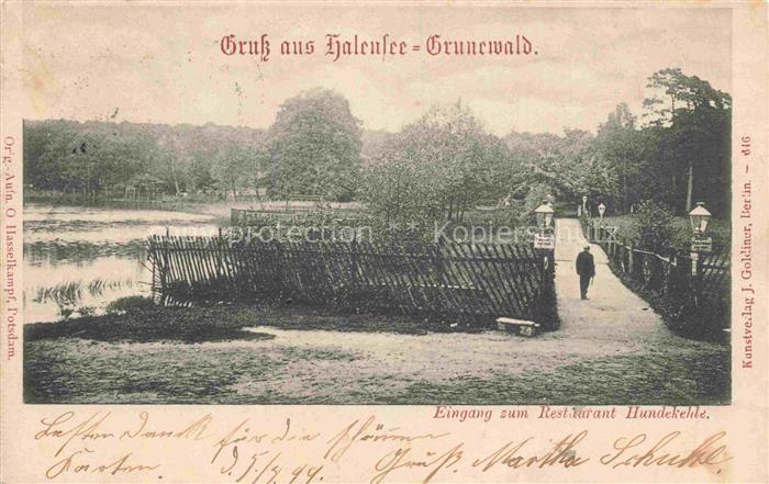 Halensee Grunewald CHARLOTTENBURG-WILMERSDORF BERLIN Eingang zum Restaurant Hund