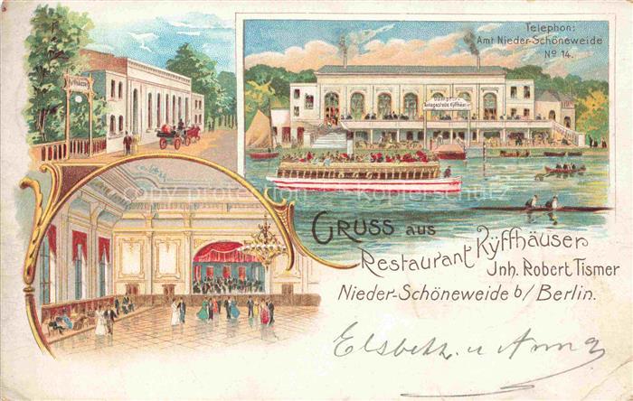 Nieder-Schoeneweide Niederschoeneweide TREPTOW-KoePENICK BERLIN Restaurant Kyffh