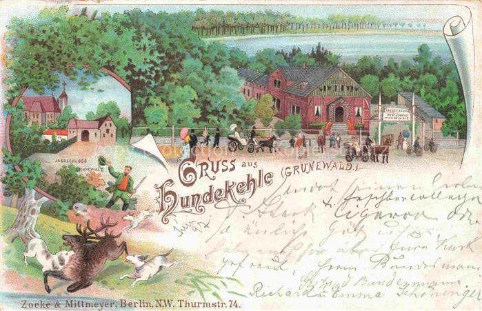 Grunewald CHARLOTTENBURG-WILMERSDORF BERLIN Restaurant Hundekehle Jagdschloss Ku