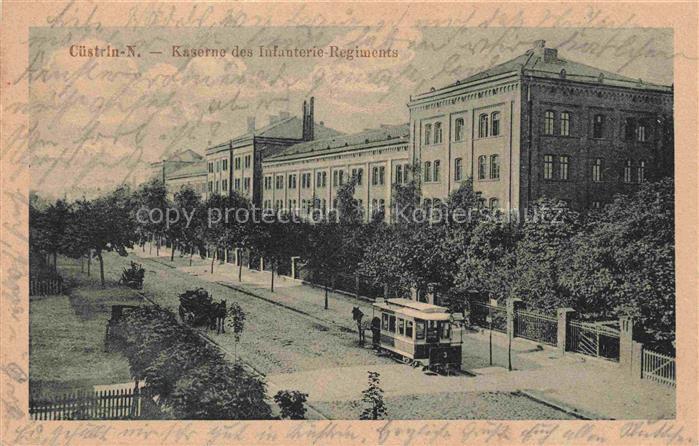 Cuestrin-Neustadt Kuestrin Ostbrandenburg Kostrzyn PL Kaserne des Infanterie-Reg
