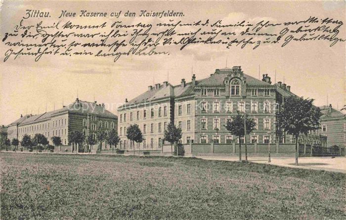 Zittau Sachsen Neue Kaserne auf den Kaiserfeldern