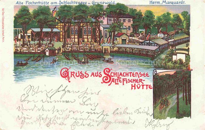 Schlachtensee STEGLITZ-ZEHLENDORF BERLIN Alte Fischerhuette am Schlachtensee Kue