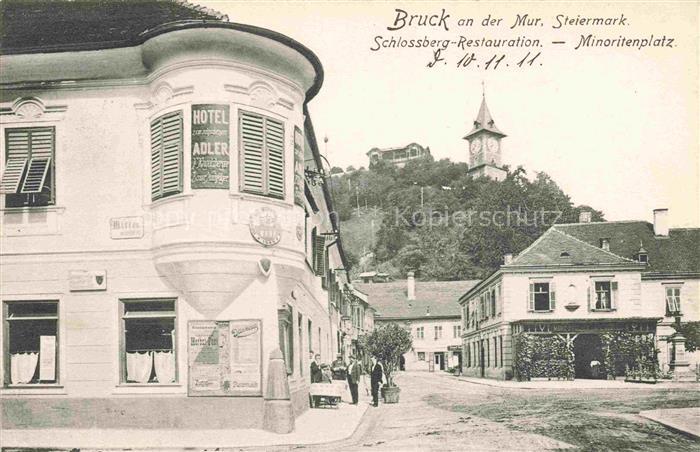 Bruck Mur Steiermark AT Schlossberg Restauration Minoritenplatz