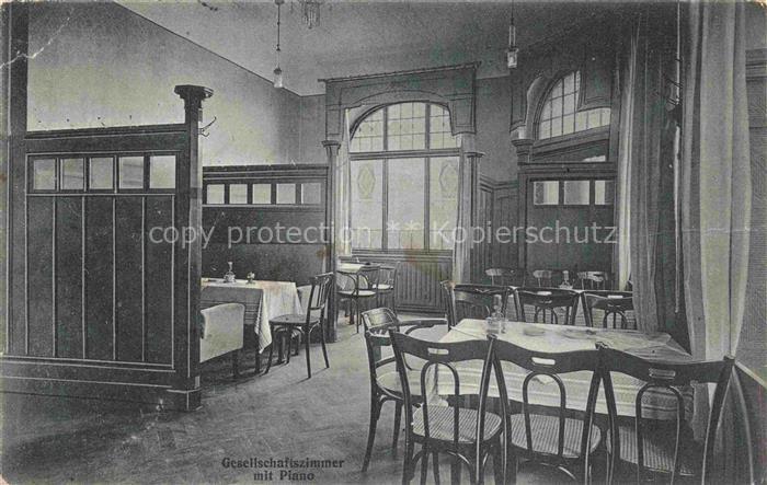 ISERLOHN NRW Restaurant zum Ost-Bahnhof Gesellschaftszimmer mit Piano