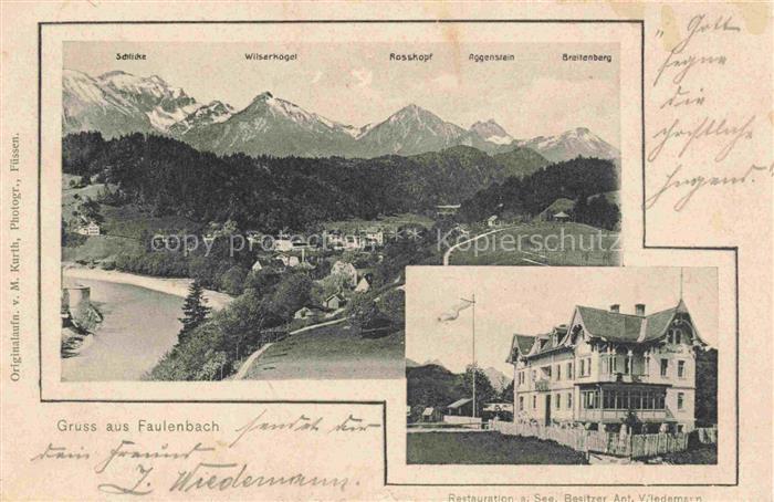 Faulenbach Fuessen Bayern Panorama Alpen Restauration