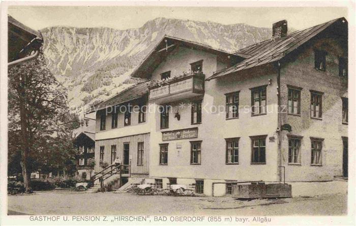 Bad Oberdorf Bad Hindelang Bayern Gasthof Pension zum Hirschen Allgaeuer Alpen