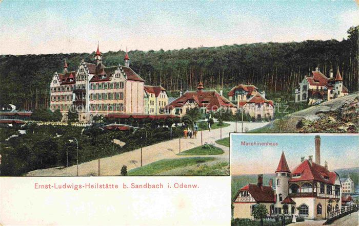 Sandbach  Odenwald Breuberg Hessen Ernst-Ludwigs-Heilstaette Maschinenhaus Feldp