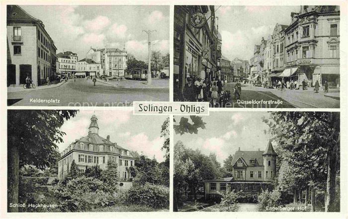 Ohligs Solingen NRW Keidersplatz Duesseldorferstrasse Schloss Hackhausen Engelbe