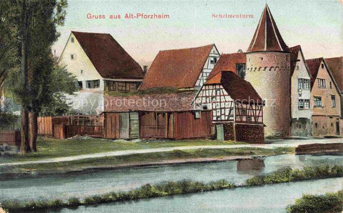 PFORZHEIM BW Schelmenturm Altstadt