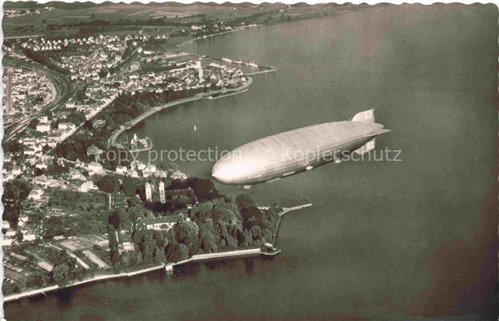 FRIEDRICHSHAFEN Bodensee Lac de Constance Graf Zeppelin vue d'oiseau