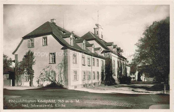 Koenigsfeld  Baden Schwarzwald BW Teilansicht Hoehenluftkurort Kirche